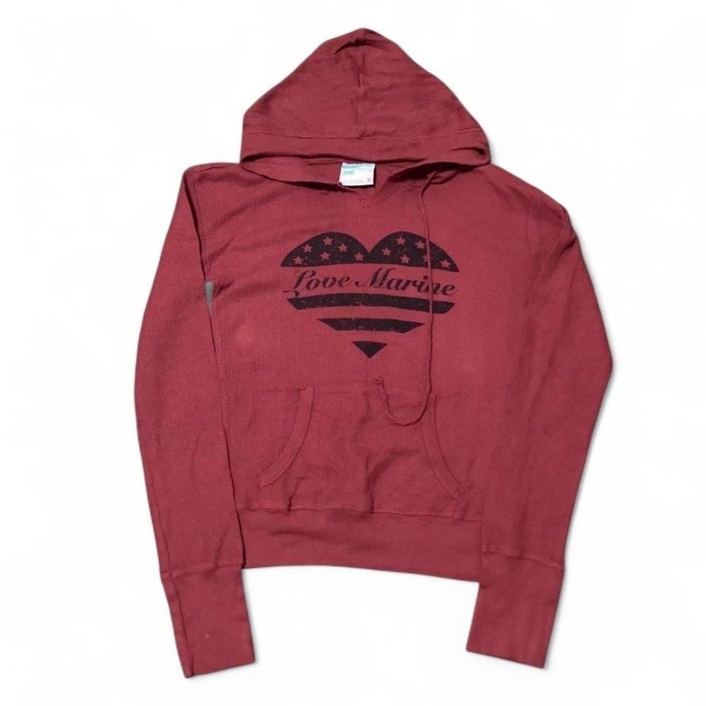 MV sport love marine‎ thermal hoodie cotton blend y2k babydoll M/20